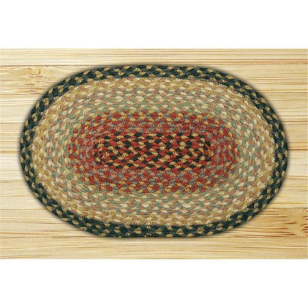 EARTH RUGS Burgundy-Gray-Creme Round Swatch 46-057